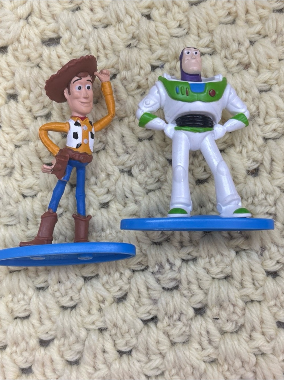 Disney Toy Story woody & buzz cake toppers 2.5”